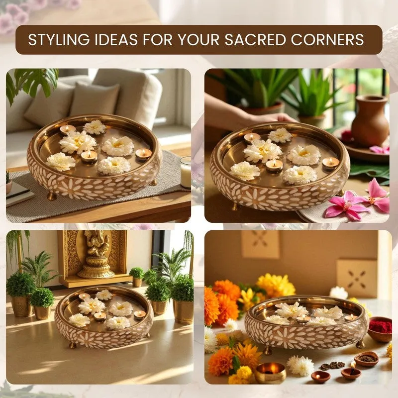Elegant Decorative Brass Urli media 7