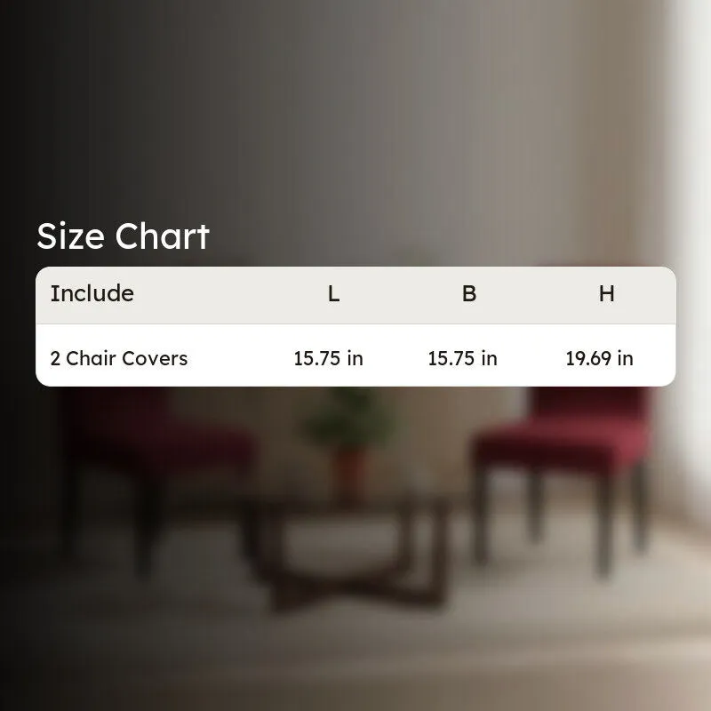Nexo Fit Chair Cover (Maroon) - Set Of Two media 7