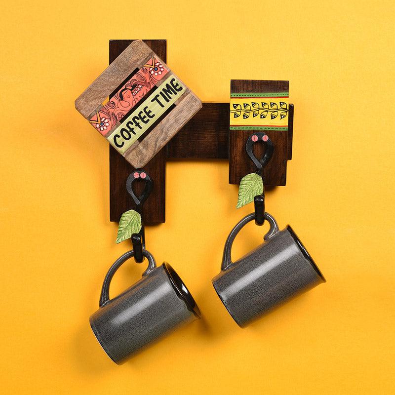 Coffee Ceramic","Wood Coffee Mug (250 mL Each) - Three Piece Set