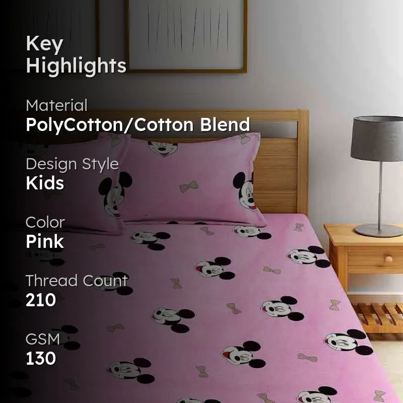 Mickey Mouse Bedsheet - 130 GSM media 2