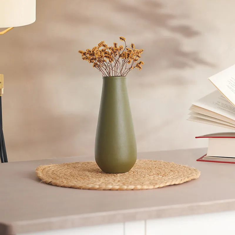 Areitha Metal Vase (Olive) - Set Of Two media 7
