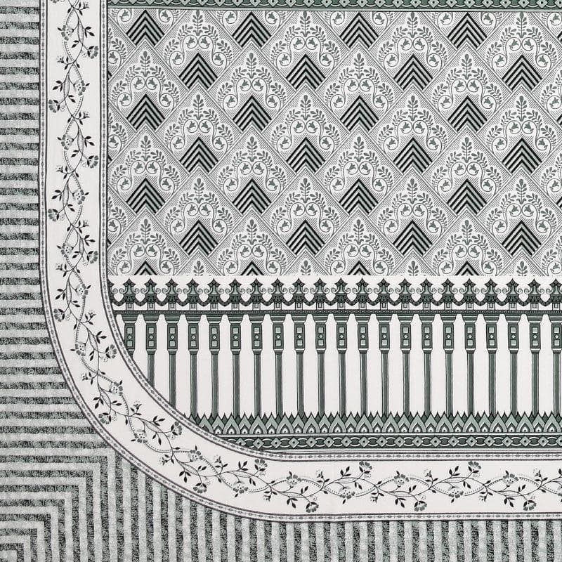 Lux-Raven Cotton Bedsheet (Green) - 260 TC media 4