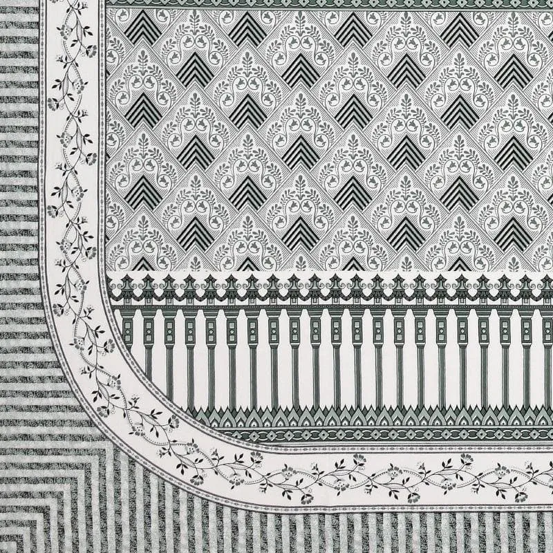 Lux-Raven Cotton Bedsheet (Green) - 260 TC media 4