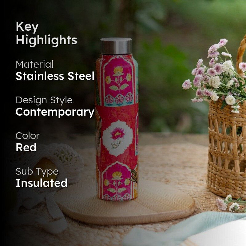 Fuschia Art Bottle - 1 L media 2