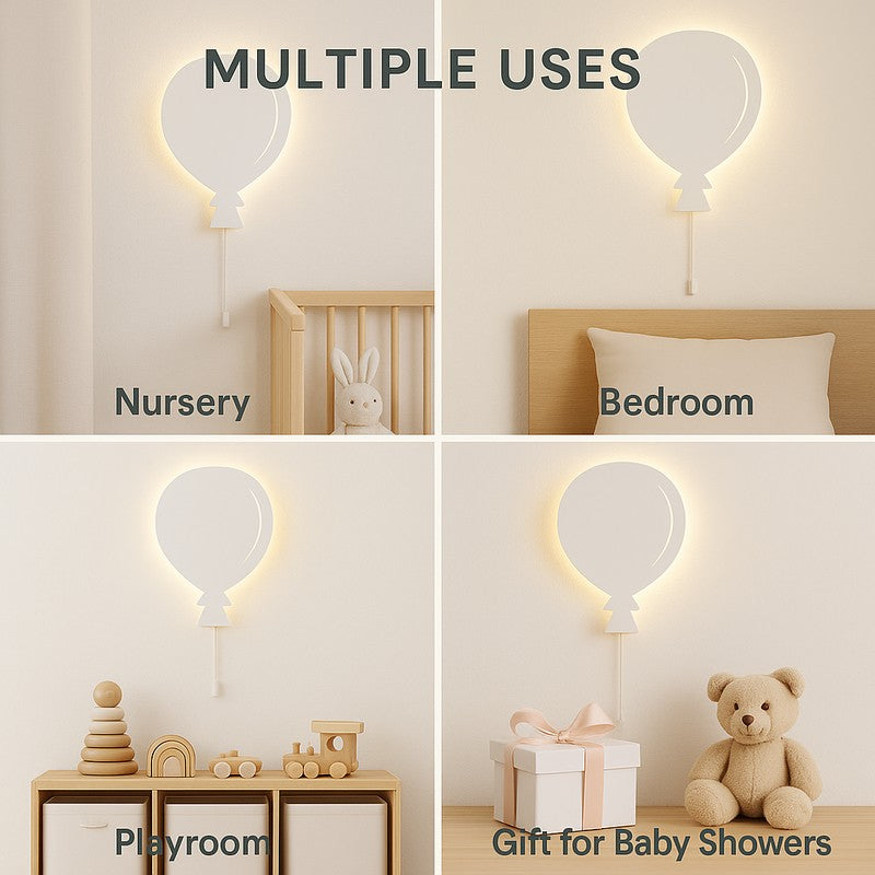 Tiny Tales Balloon  Battery Operated MDF Wall Lamp media 5