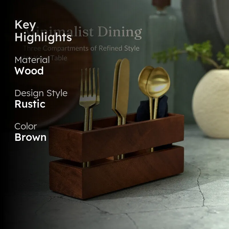 Zera Wooden Cutlery Holder media 2