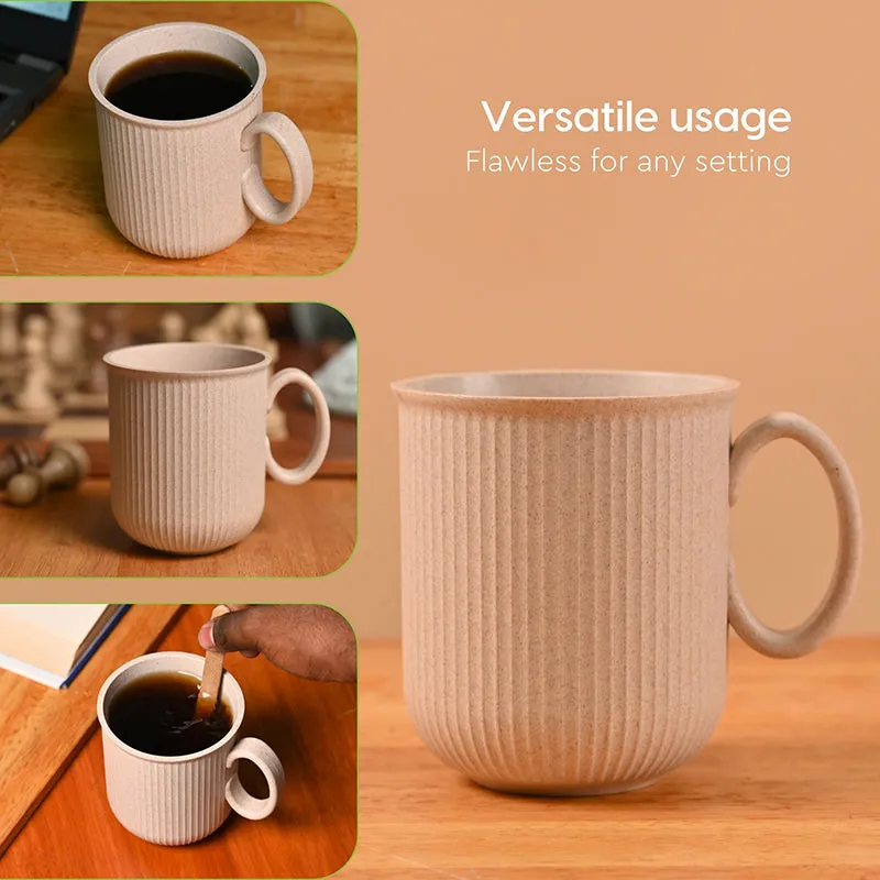 Eco Rice Husk Coffee Mug (300 mL Each) - Set of Two media 5