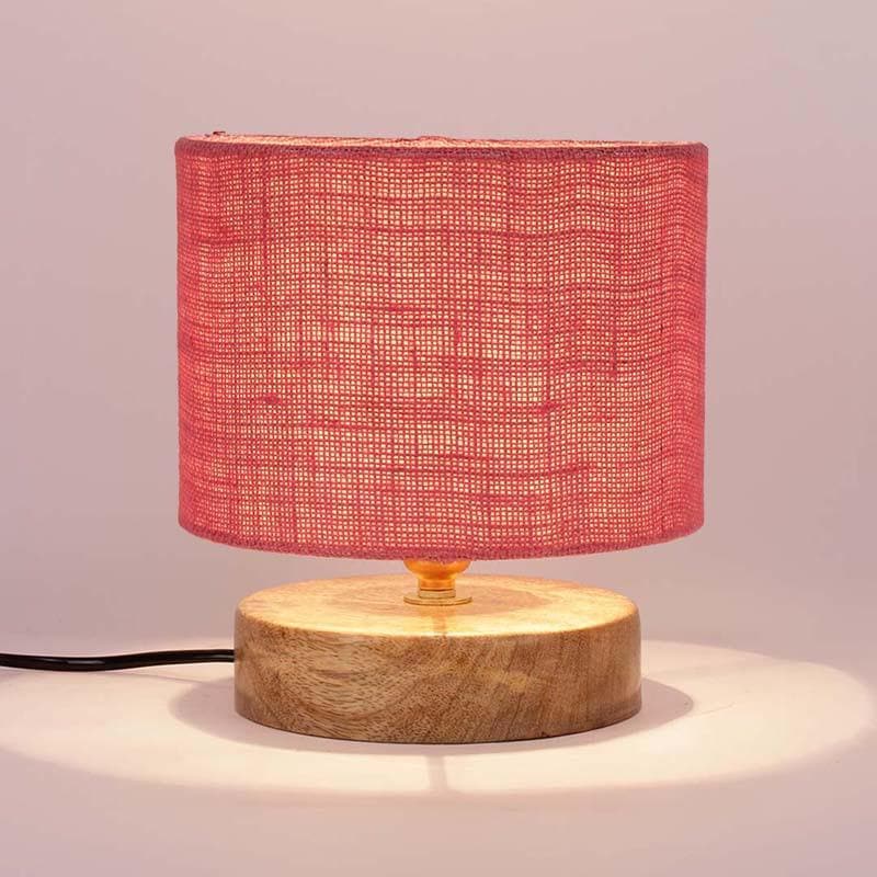 Dum Dum Fabric Table Lamp - Pink,Brown media 5