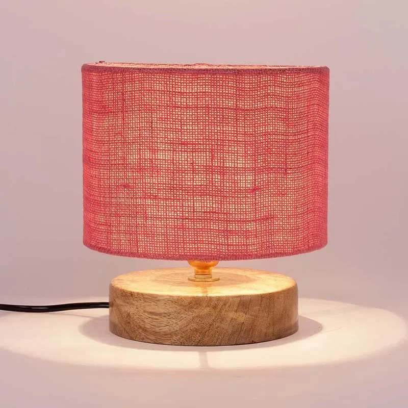 Dum Dum Fabric Table Lamp - Pink,Brown media 5