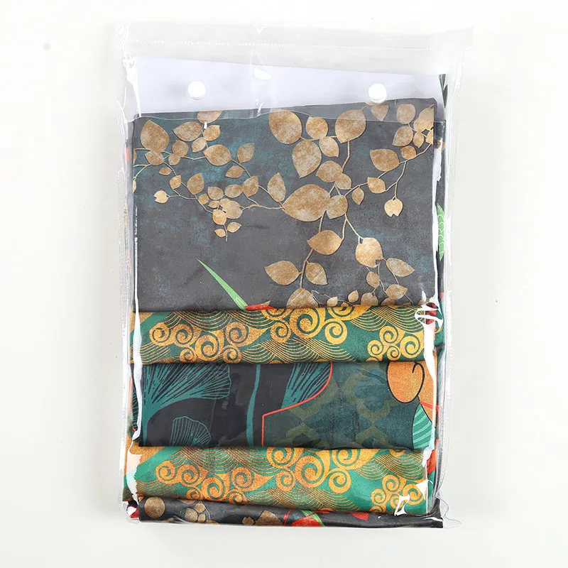 India Circus Temple Trails Printed Satin Polyester Satin Cushion Cover - Set Of Five media 7