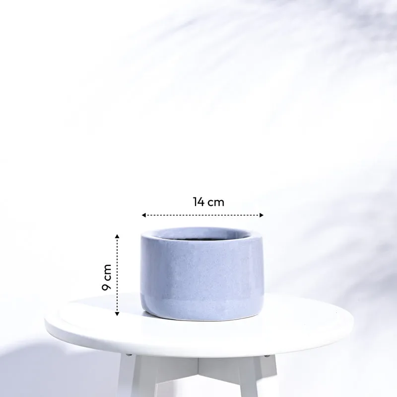 Ugaoo Lilac Stories 6021 Grey Ceramic Pot media 6