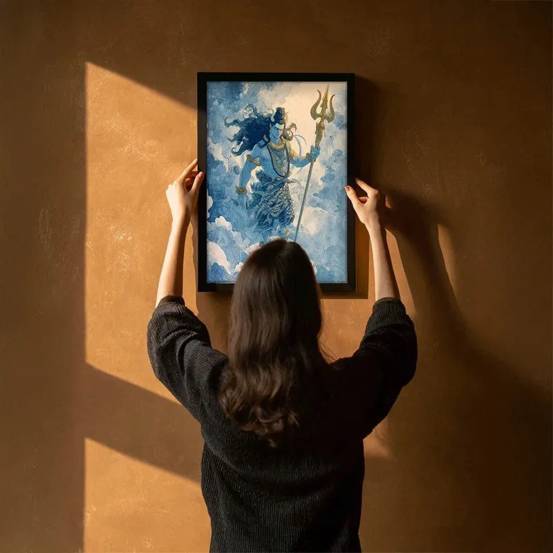 Mahadev With Trishul Divine I Archival Paper Wall Art media 6
