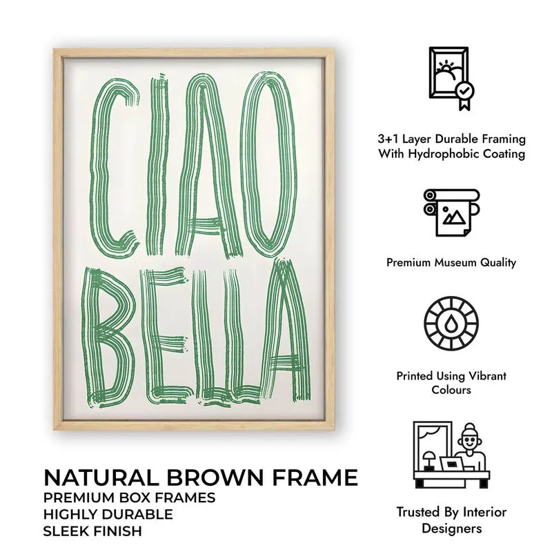 Ciao Bella Archival Canvas Wall Art - Brown media 10