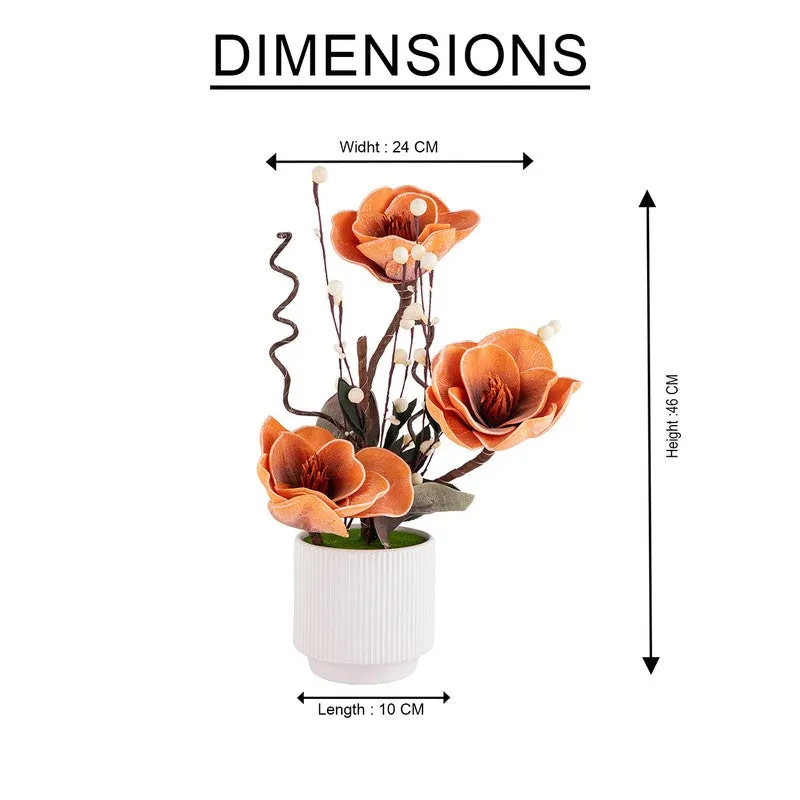 AarviDecor Amber Bloom Foam Artificial Plants media 10