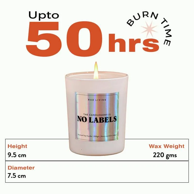 No Labels Scented Candle media 4