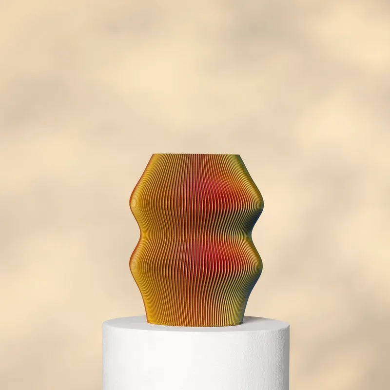 Fig Living Phantom Vase GP RYB (3d Printed) - Two Piece Set media 1
