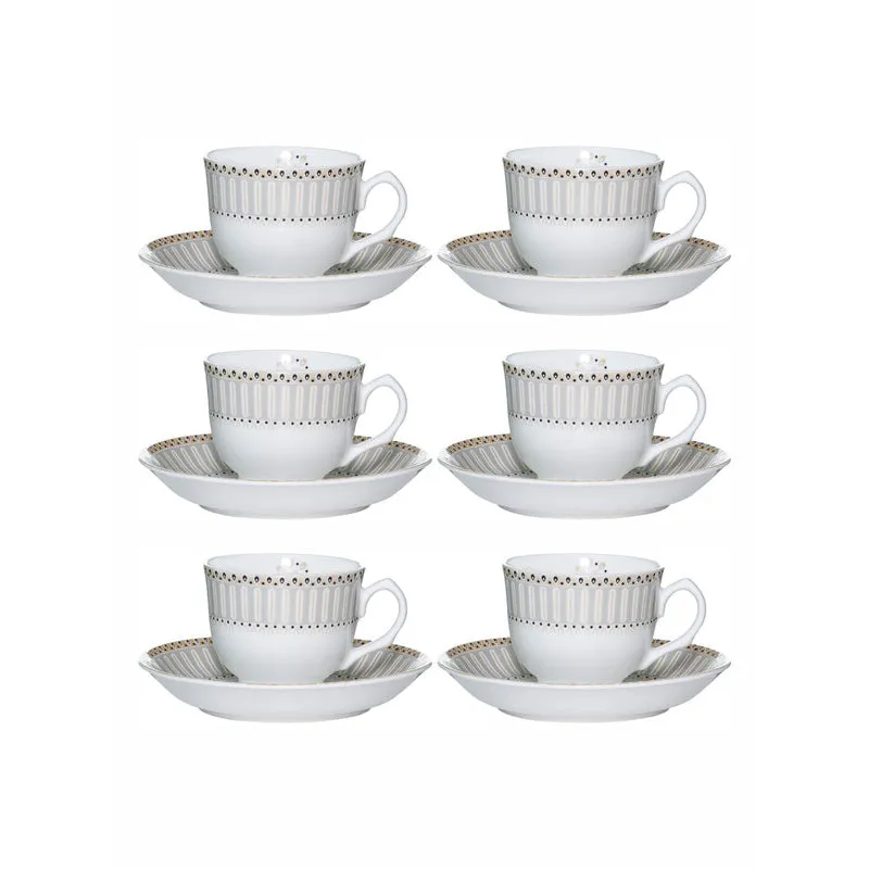 Sonaki Yomi Ethnic Cup & Saucer Set (170 ML) - Twelve Piece Set media 4