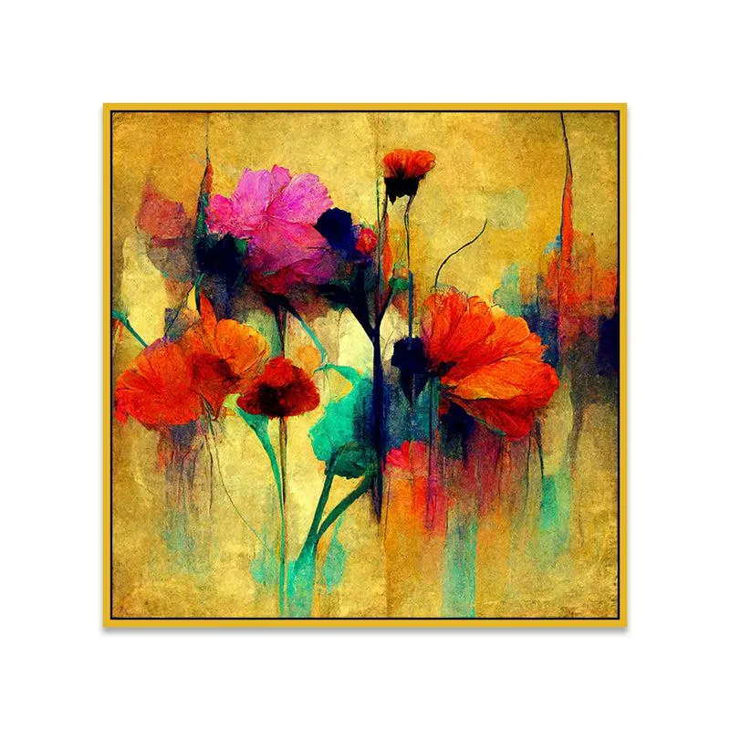 Origami Flowers Wall Painting media 5
