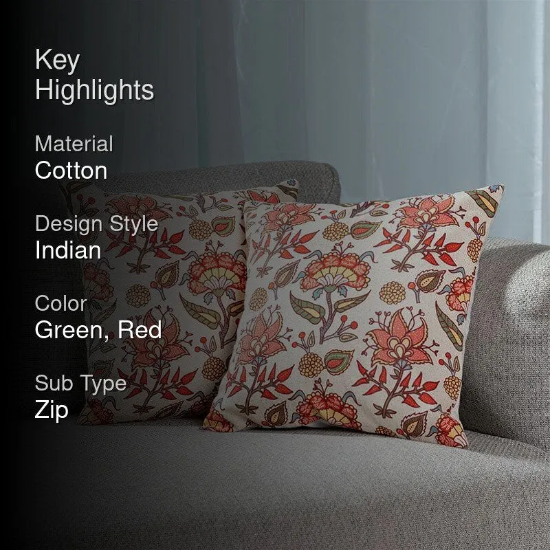 Iranya Floral Cushion Cover - Set Of Two media 2