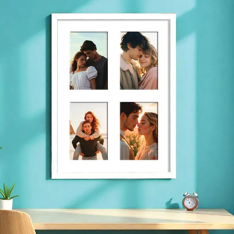 Joy Collage Photo Frame - White media 3