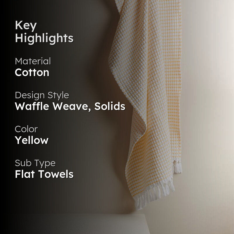 Alyssa Pebble Waffle Bath Towel - Melon media 2