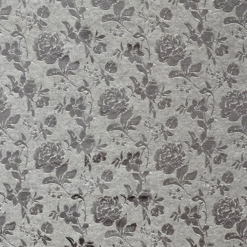 Gulaab Jacquard Single Curtain (Charcoal) media 4