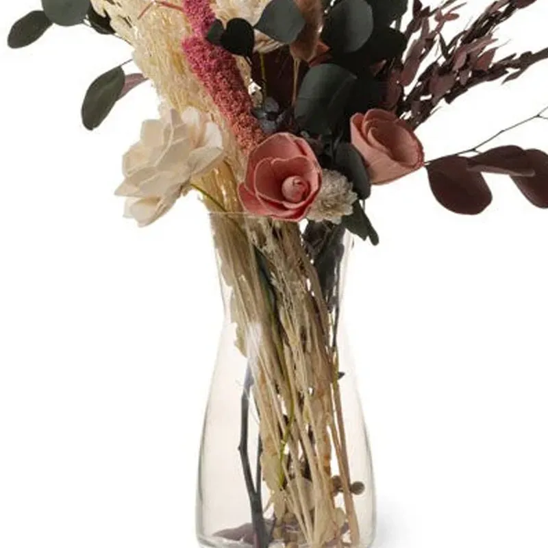 Abigail Solawood Floral Bunch In Glass Pot media 5