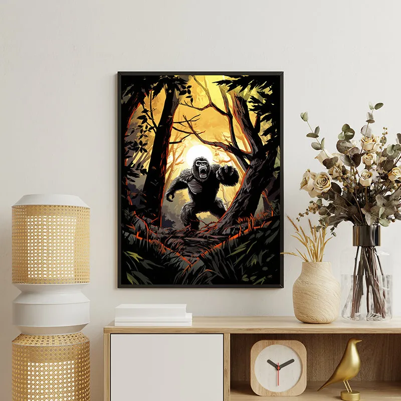 Gorilla Chase Wall art media 3