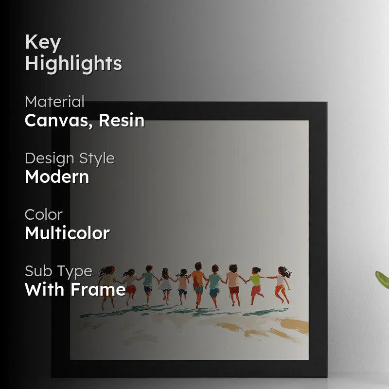 Childhood Nostalgia Wall Art With Resin Frame media 2