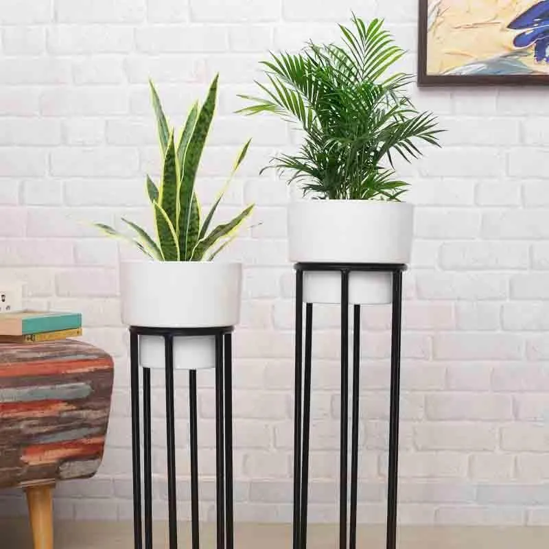 Whimsy Planter With Stand - Set Of Two media 1