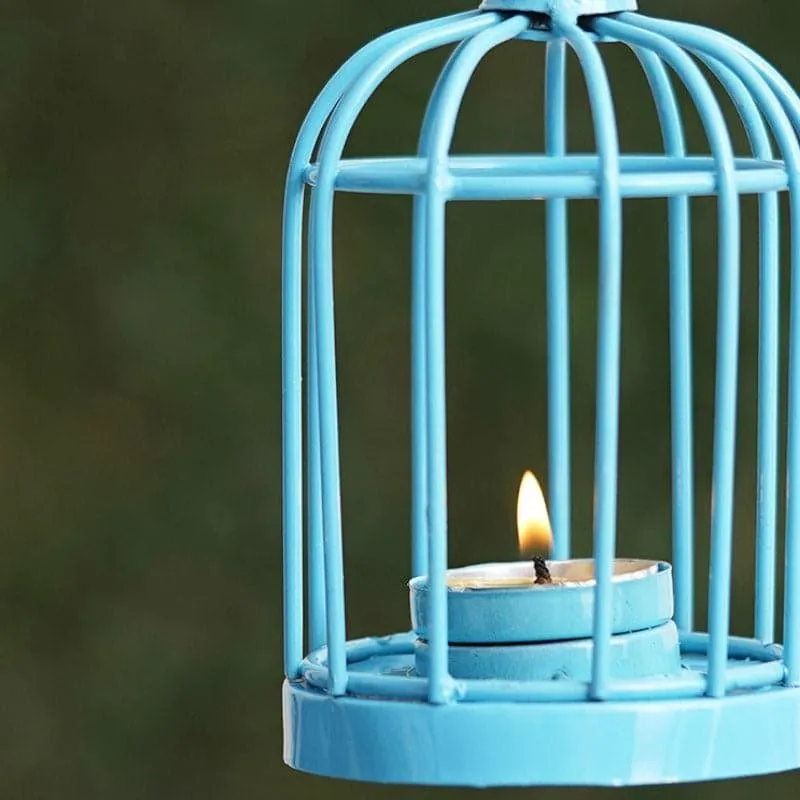 Bird Home Tealight Candle Holder - Blue media 5