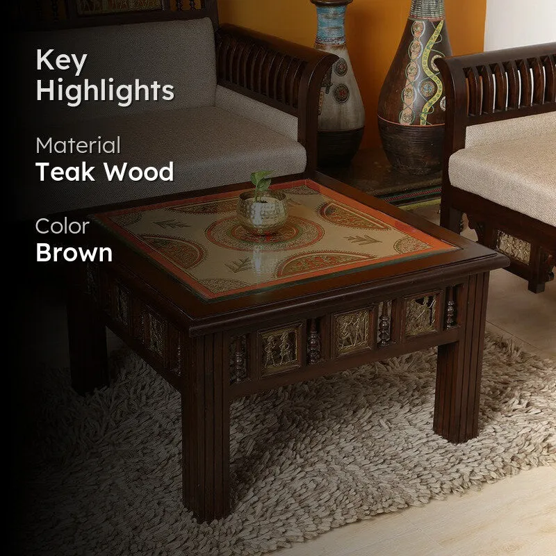 Vaari I Teak Wood Center Table media 2