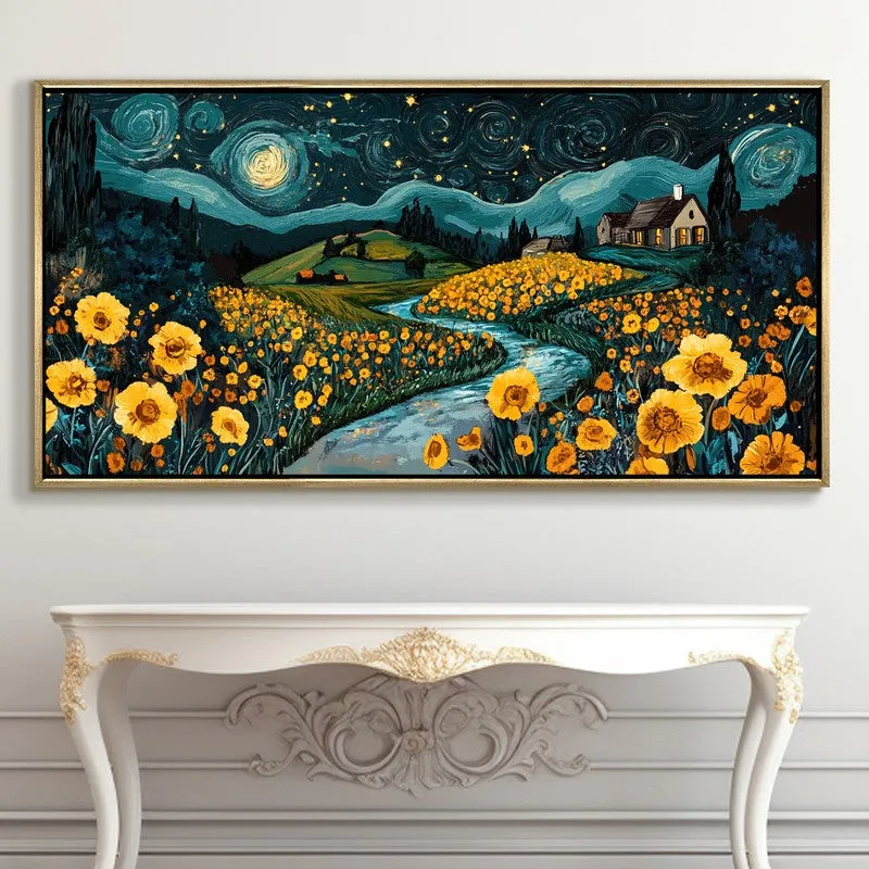 Sanctuary Canvas Wall Painting With Frame media 5