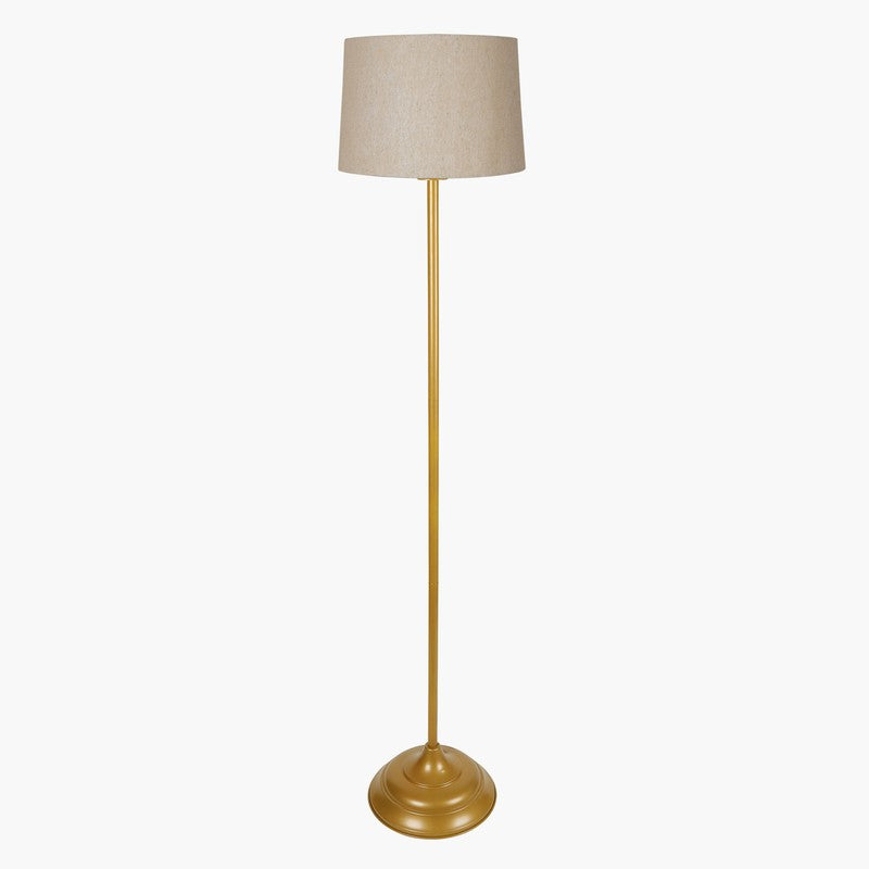 Gabriella Fabric Floor Lamp - Gold & Beige media 5