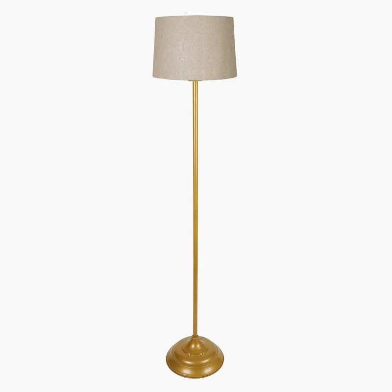 Gabriella Fabric Floor Lamp - Gold & Beige media 5