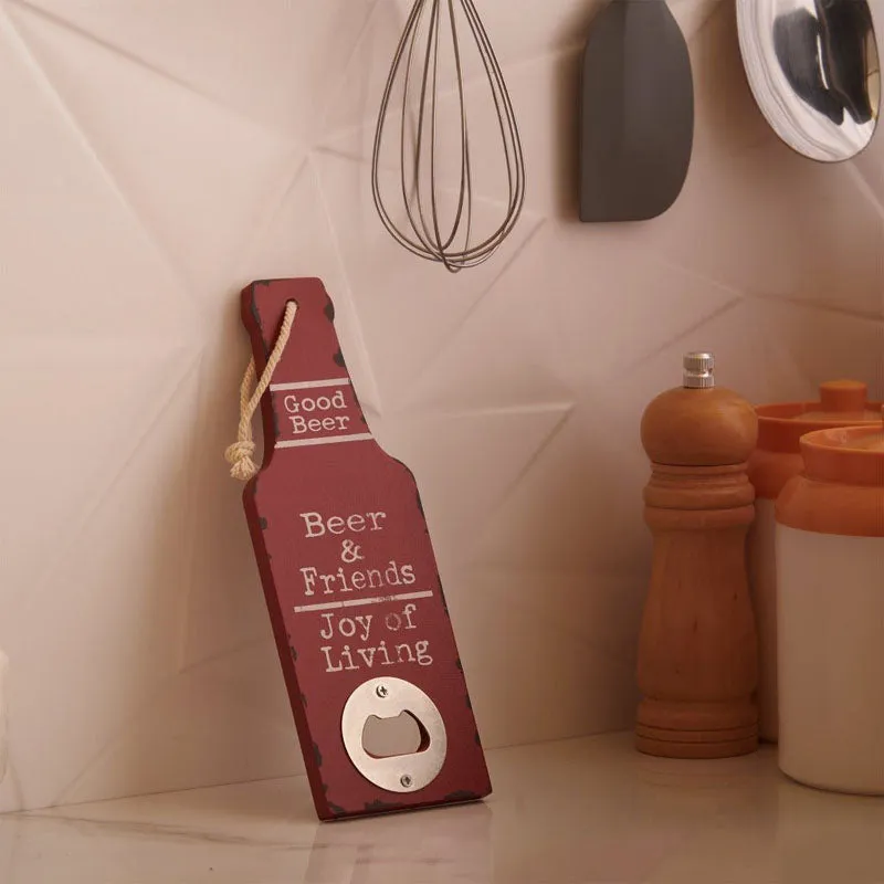 Beer & Friends Bottle Opener - Red media 1