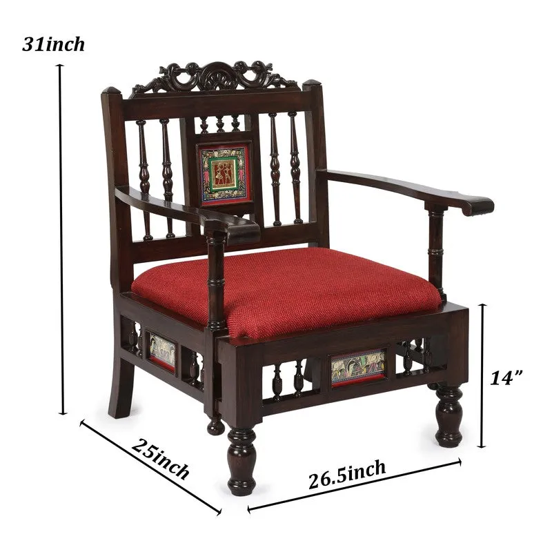 Riviera Teak Wood Accent Chair media 6