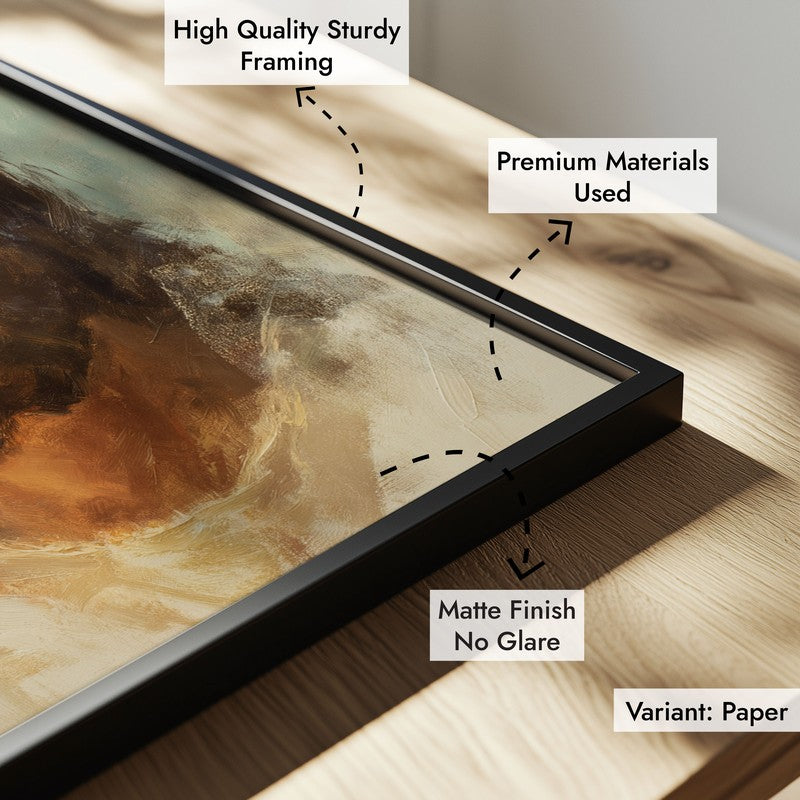 Ethereal Jesus Archival Paper Wall Painting With Black Frame media 6
