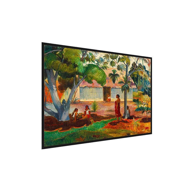 The Painterly Trees Canvas Wall Painting - Black Frame media 3