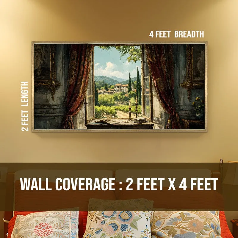 European Vintage Vista Trees Houses Wall Art media 8
