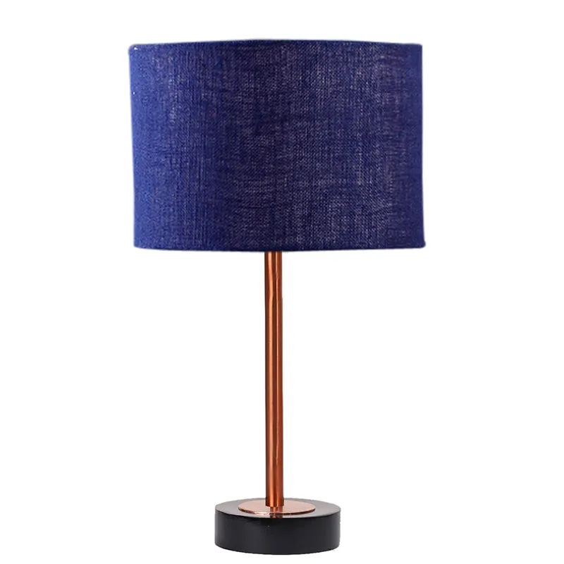 Sienna I Rodin Wooden Table Lamp - Blue,Copper,Black media 4