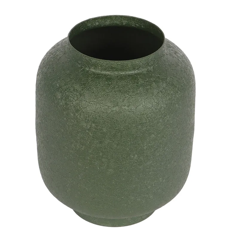 Laure Iron Vase (Green) - Set Of Two media 5