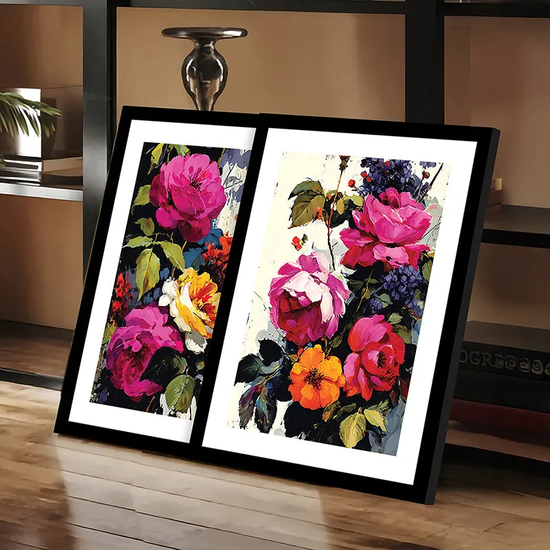 Vibrant Rosa Wall Art With Frame - Set Of Two media 7