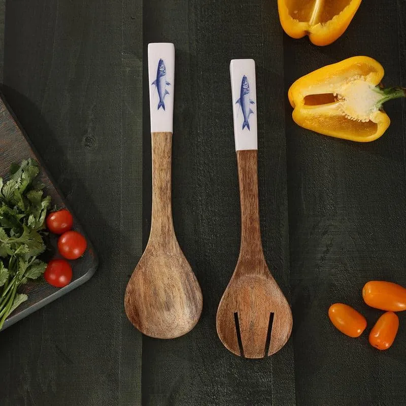 Mixumum Wooden Salad Spoon - Set Of Two media 3
