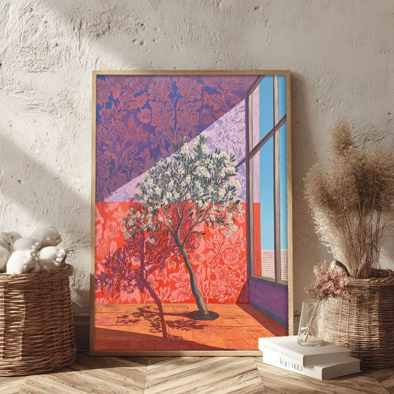 Arbor Radiance Canvas Wall Painting - Brown Frame media 3
