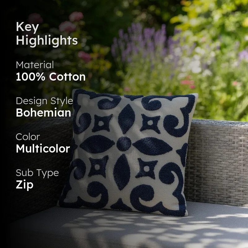 Blumi Tufted Cotton Cushion Cover media 2