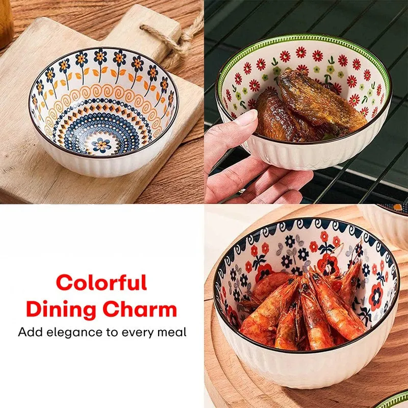 Rioware TableBloom Ceremic Snack Bowls (250 mL Each) - Set Of Four media 5