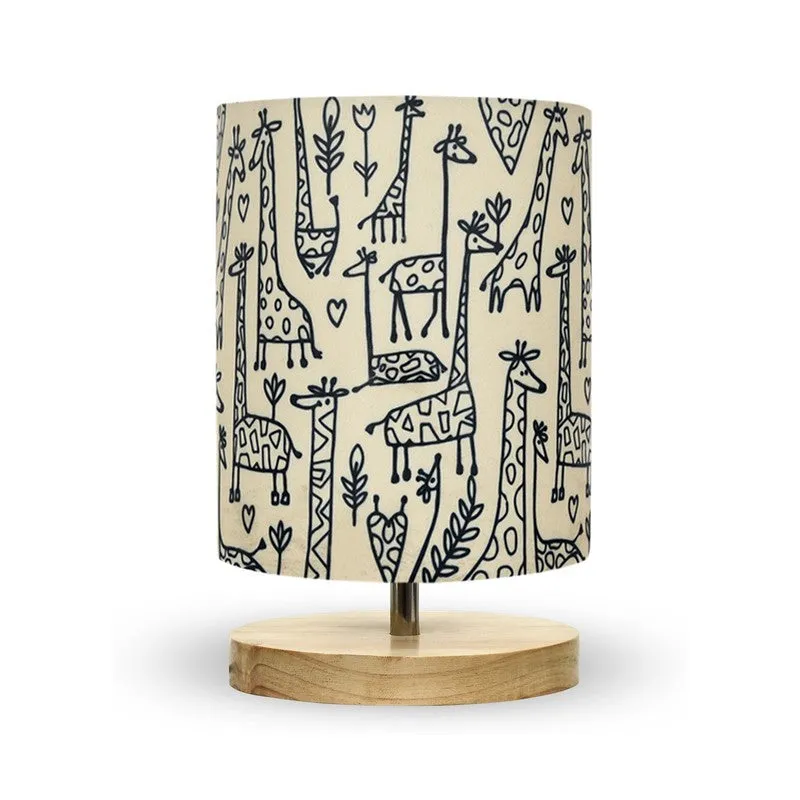 SleepEase Cozy Wooden Table Lamp - Beige media 3