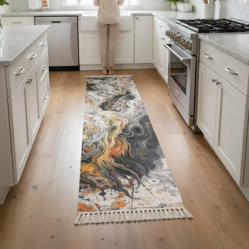 Liquid Earth Runner Rug media 4