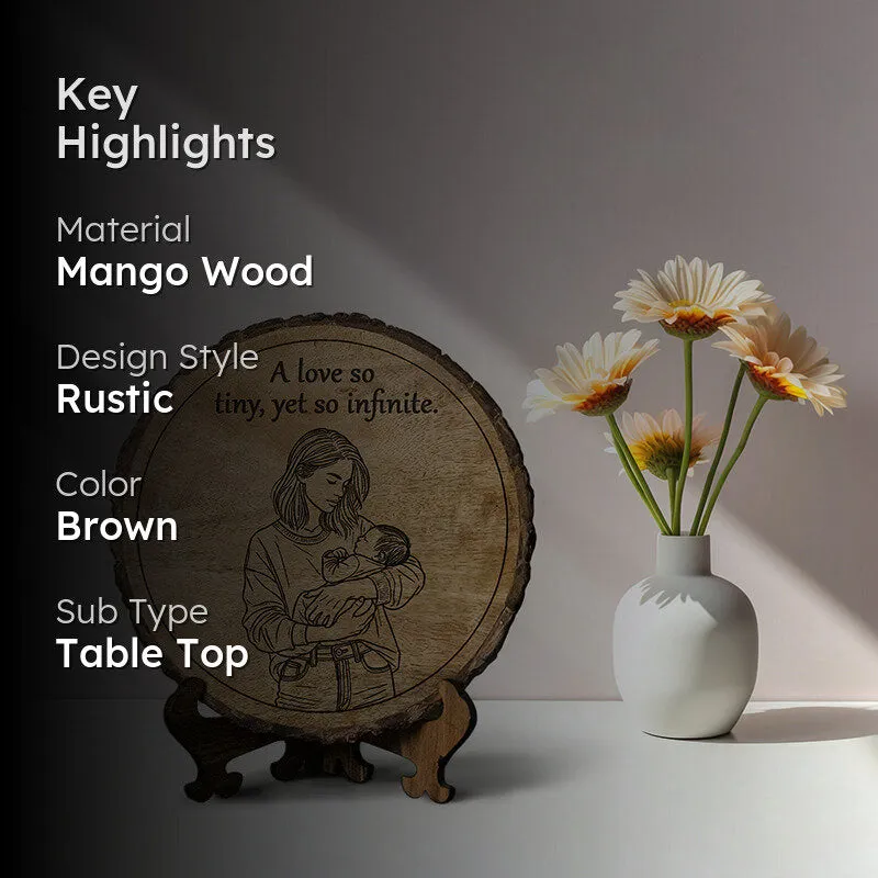 Tiny, Yet Infinite Wood Showpiece - Round media 2